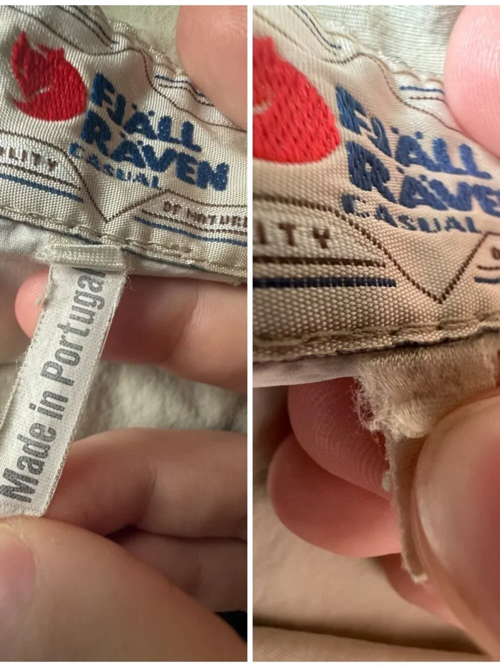 Fjallraven Portugal 38 Pants Hiking Men Beige 62012 Nylon Blend ACTL 33X28